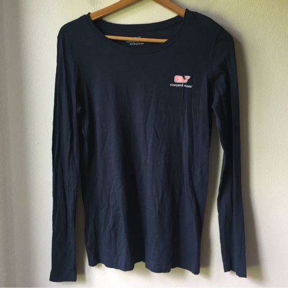 Vineyard vines navy blue long sleeve top - Picture 4 of 4